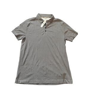 J.Crew Houndstooth Polo Shirt NWT Men’s Size L Slim Fit